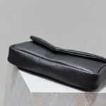Saint Laurent Calypso Small In Plunged Lambskin Black